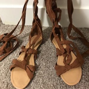 JustFab wrap sandals